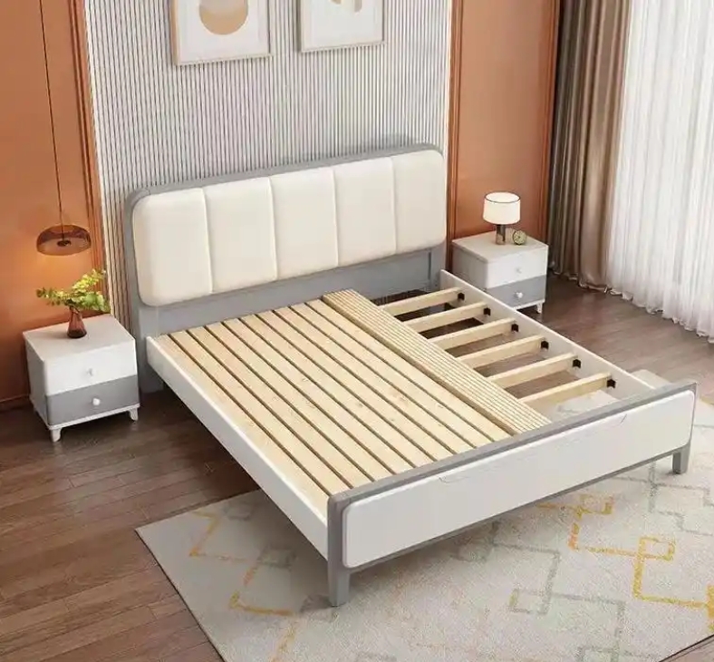 实木软包床